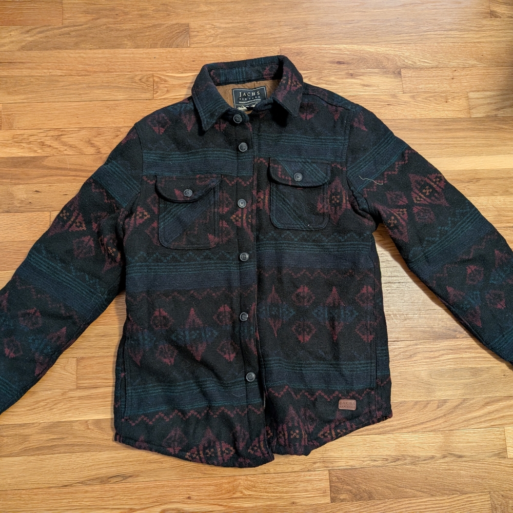 Jach's Black and Red Patterned Jacket